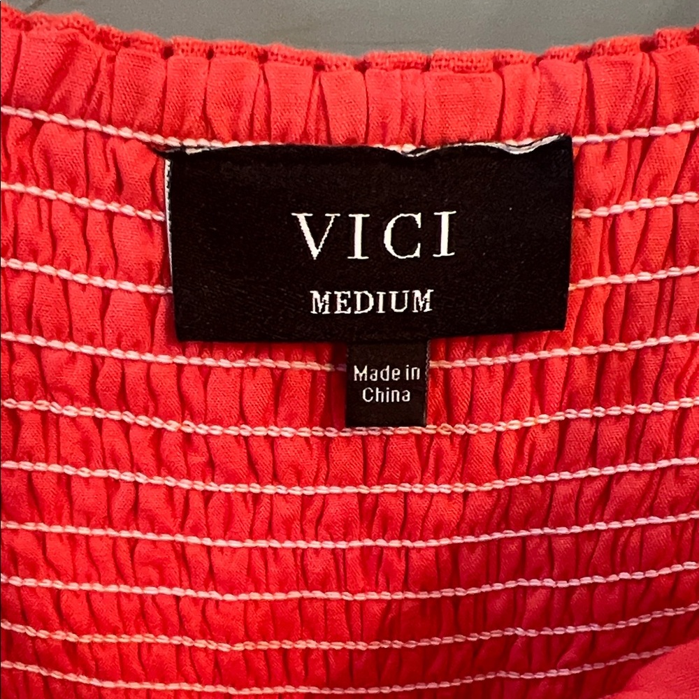 Vici Bright Red Jumpsuit - Picture 2 of 7